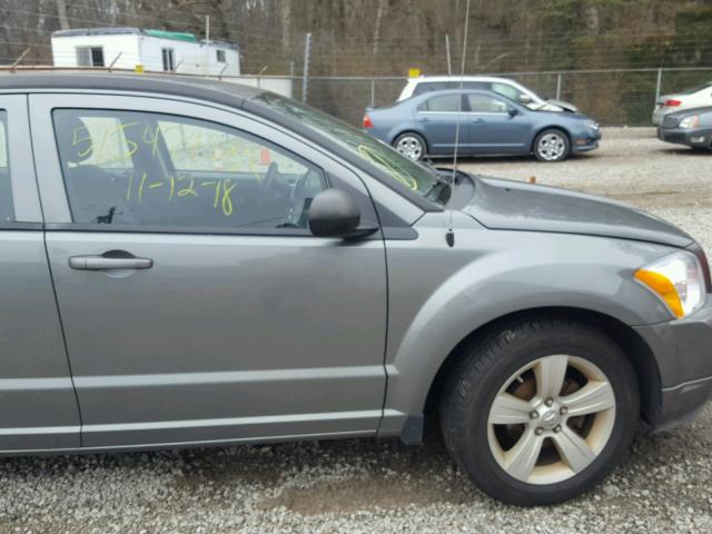 1B3CB3HA8BD256731 - 2011 DODGE CALIBER MA GRAY photo 9