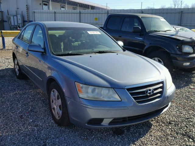 5NPET46F09H502104 - 2009 HYUNDAI SONATA GLS BLUE photo 1