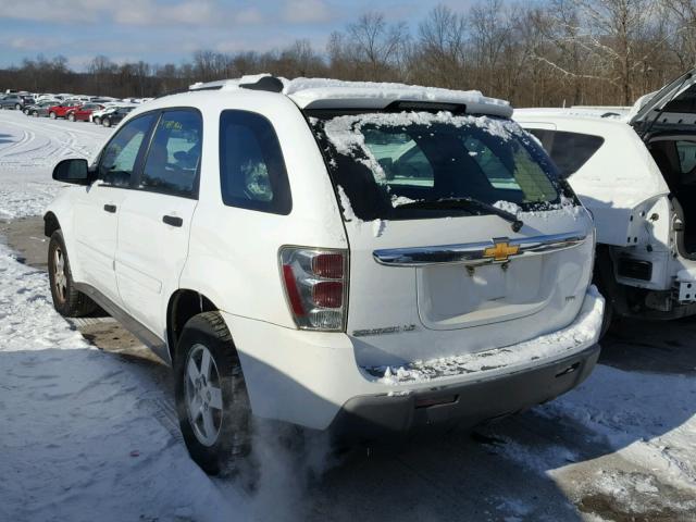 2CNDL23F566187140 - 2006 CHEVROLET EQUINOX LS WHITE photo 3