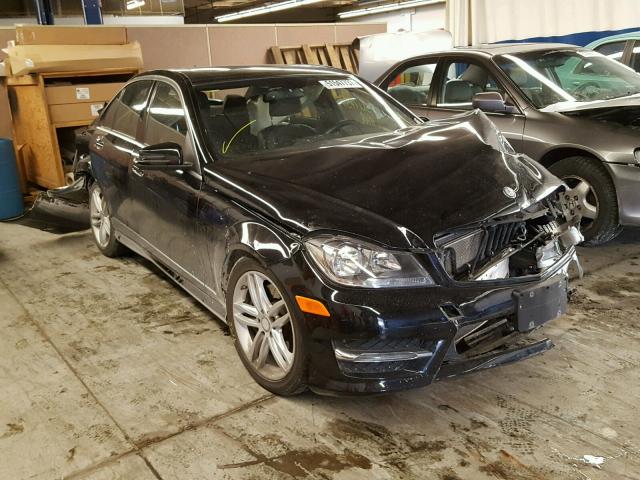 WDDGF8AB2EA934955 - 2014 MERCEDES-BENZ C 300 4MAT BLACK photo 1