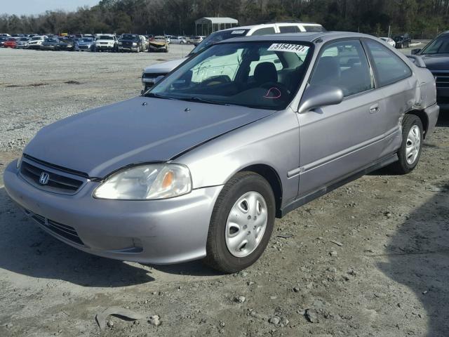 1HGEM21941L017503 - 2001 HONDA CIVIC SI SILVER photo 2