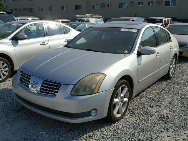 1N4BA41E74C836759 - 2004 NISSAN MAXIMA SE SILVER photo 2