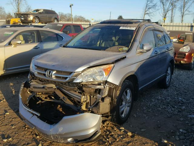 5J6RE4H73BL029134 - 2011 HONDA CR-V EXL BLUE photo 2