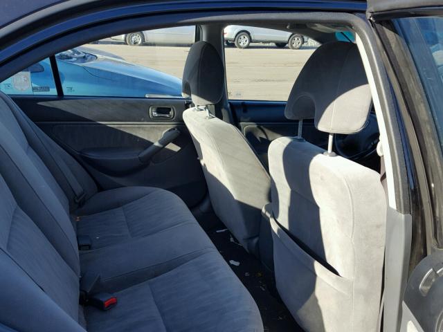 2HGES267X4H503408 - 2004 HONDA CIVIC EX BLACK photo 6