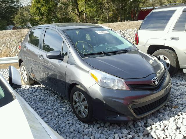 JTDKTUD31DD569739 - 2013 TOYOTA YARIS GRAY photo 1