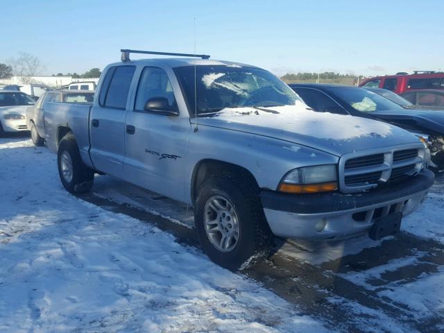 1B7HL2AX51S284314 - 2001 DODGE DAKOTA QUA SILVER photo 1