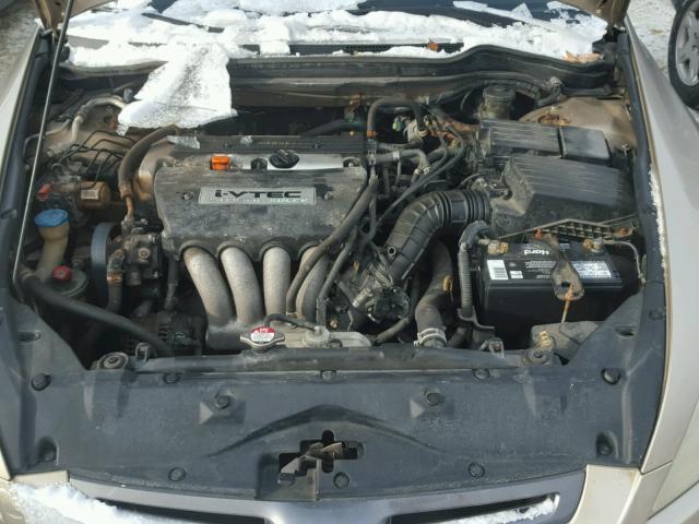 1HGCM563X4A090310 - 2004 HONDA ACCORD LX TAN photo 7