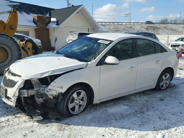 1G1PF5SC4C7128411 - 2012 CHEVROLET CRUZE LT WHITE photo 2