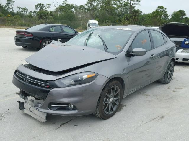 1C3CDFBH5DD200012 - 2013 DODGE DART SXT GRAY photo 2