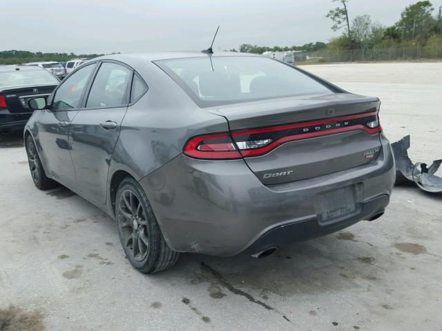 1C3CDFBH5DD200012 - 2013 DODGE DART SXT GRAY photo 3