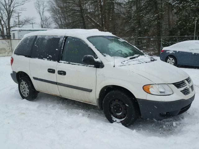 1D4GP25B06B718969 - 2006 DODGE CARAVAN SE WHITE photo 1