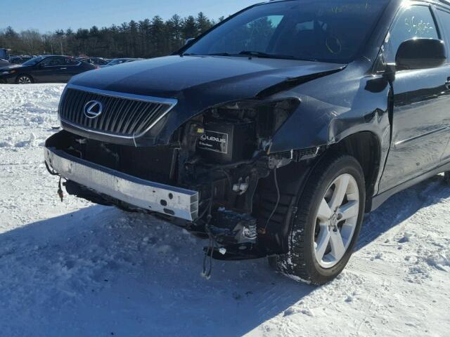 2T2HA31U04C012837 - 2004 LEXUS RX 330 BLACK photo 9