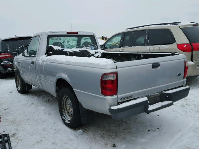 1FTYR10U43PA12097 - 2003 FORD RANGER SILVER photo 3