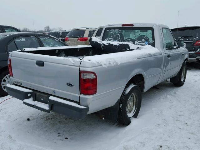 1FTYR10U43PA12097 - 2003 FORD RANGER SILVER photo 4