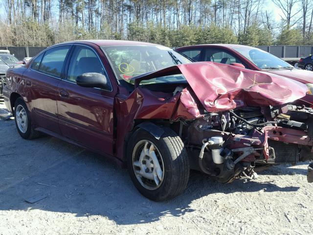 1G2NE52E35M246445 - 2005 PONTIAC GRAND AM S ბურგუნდია ფოტო 1