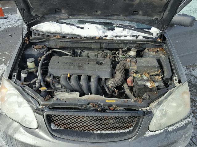 2T1BR32E35C479990 - 2005 TOYOTA COROLLA CE GRAY photo 7