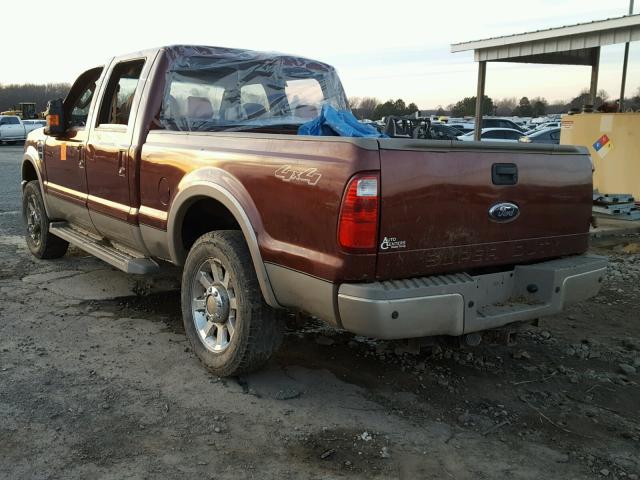 1FTSW21Y78ED84820 - 2008 FORD F250 SUPER BROWN photo 3
