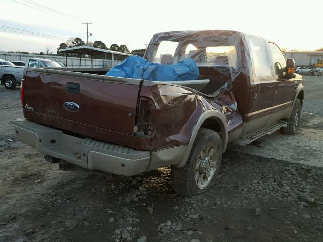 1FTSW21Y78ED84820 - 2008 FORD F250 SUPER BROWN photo 4