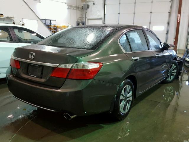 1HGCR2F34EA146291 - 2014 HONDA ACCORD LX GRAY photo 4