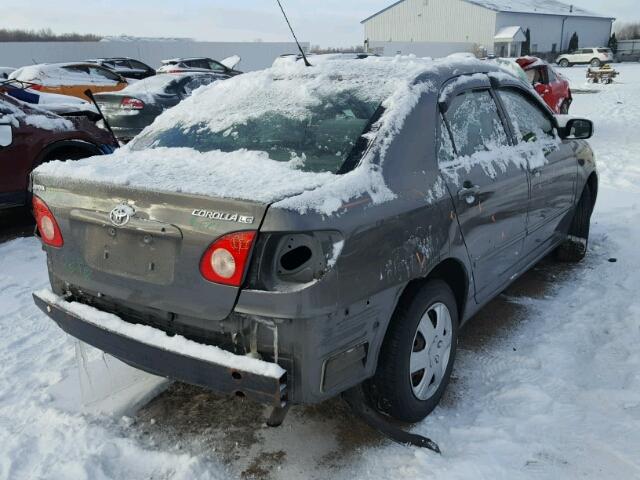 2T1BR32E95C497247 - 2005 TOYOTA COROLLA CE GRAY photo 4