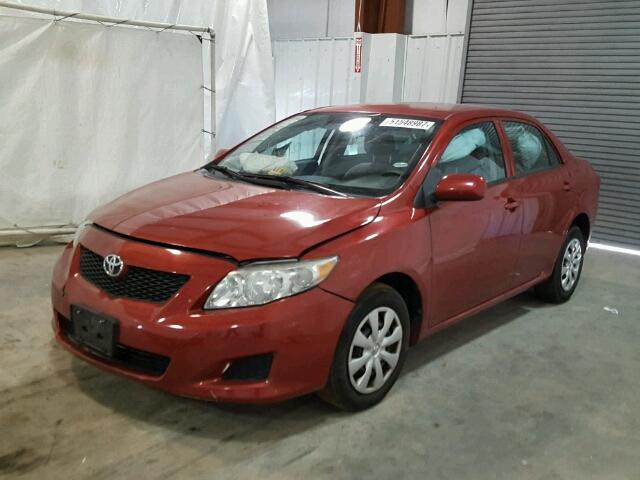 2T1BU4EE7AC535276 - 2010 TOYOTA COROLLA BA RED photo 2