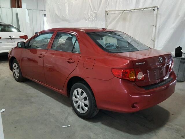 2T1BU4EE7AC535276 - 2010 TOYOTA COROLLA BA RED photo 3