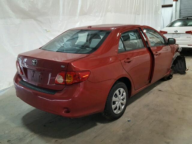 2T1BU4EE7AC535276 - 2010 TOYOTA COROLLA BA RED photo 4