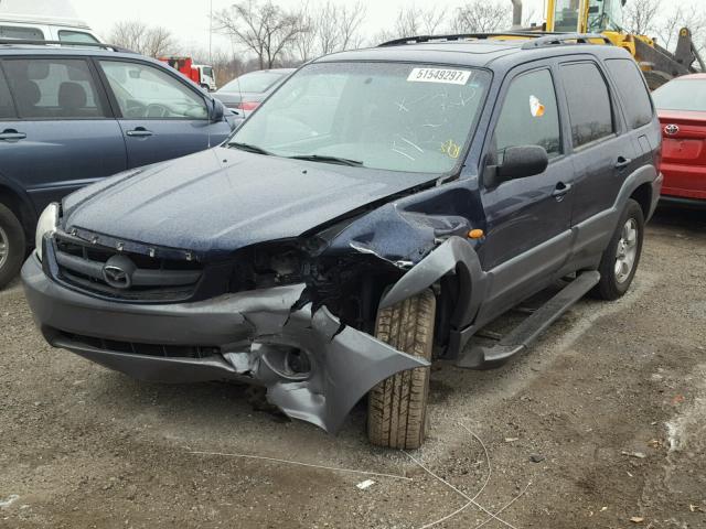 4F2YU08142KM34918 - 2002 MAZDA TRIBUTE LX BLUE photo 2