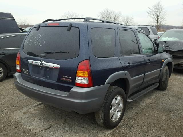 4F2YU08142KM34918 - 2002 MAZDA TRIBUTE LX BLUE photo 4