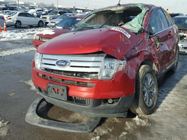 2FMDK4KC5ABB24853 - 2010 FORD EDGE LIMIT RED photo 2