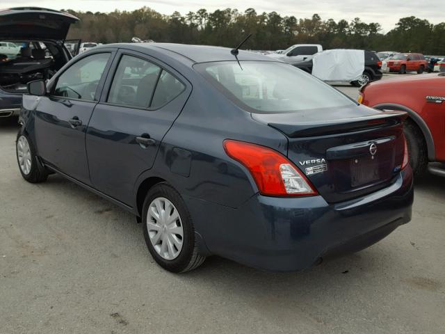 3N1CN7AP9GL886130 - 2016 NISSAN VERSA S BLUE photo 3