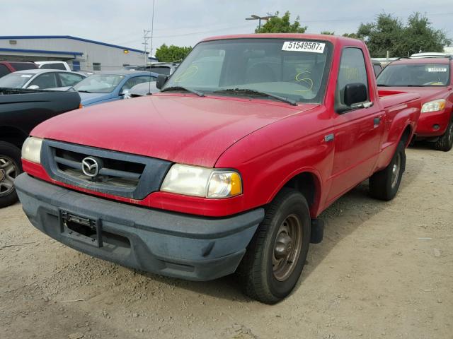 4F4YR12D12TM03704 - 2004 MAZDA B2300 RED photo 2