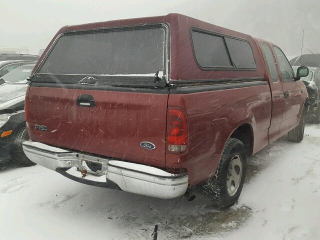 1FTZX1720XNA25297 - 1999 FORD F150 BURGUNDY photo 4