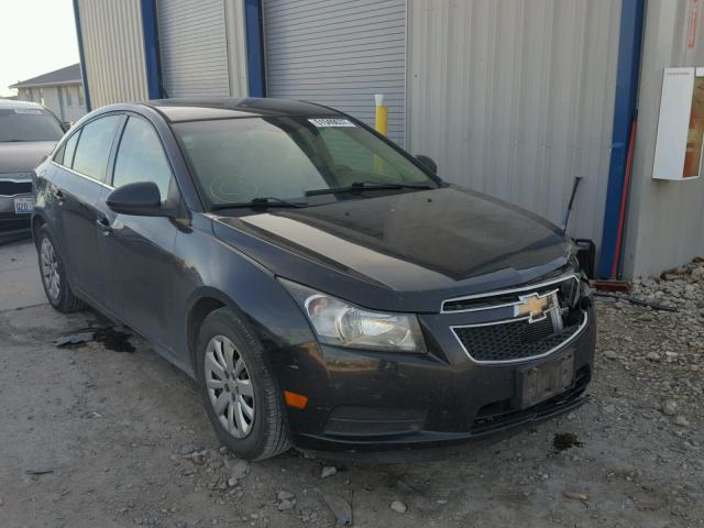 1G1PF5S9XB7170407 - 2011 CHEVROLET CRUZE LT BLACK photo 1