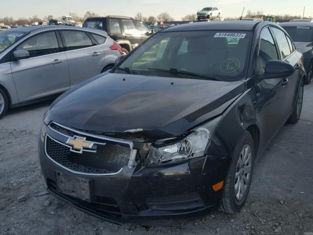 1G1PF5S9XB7170407 - 2011 CHEVROLET CRUZE LT BLACK photo 9