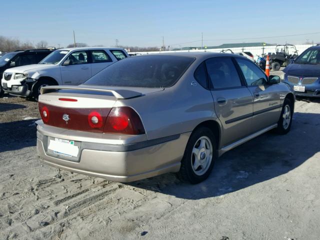 2G1WH55K929219065 - 2002 CHEVROLET IMPALA LS GOLD photo 4