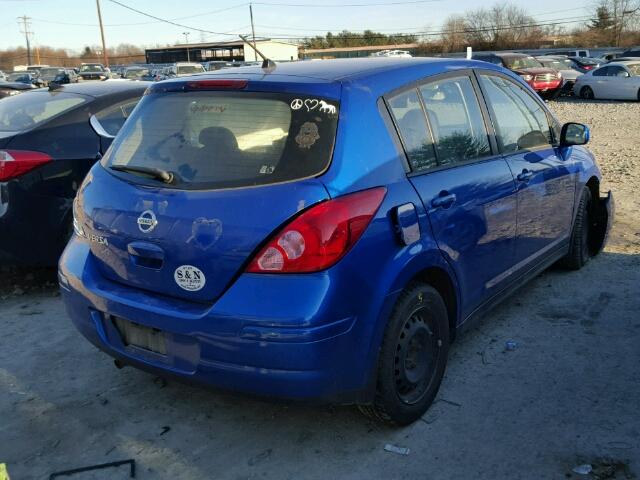 3N1BC13E69L500521 - 2009 NISSAN VERSA S BLUE photo 4