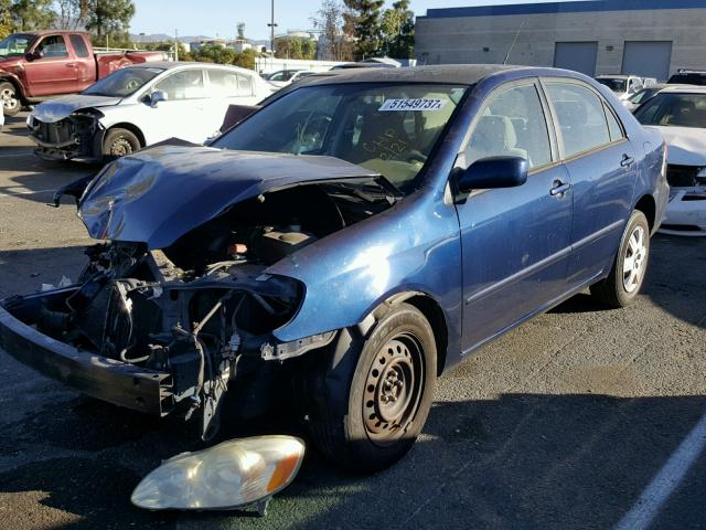 1NXBR30E15Z491833 - 2005 TOYOTA COROLLA CE BLUE photo 2