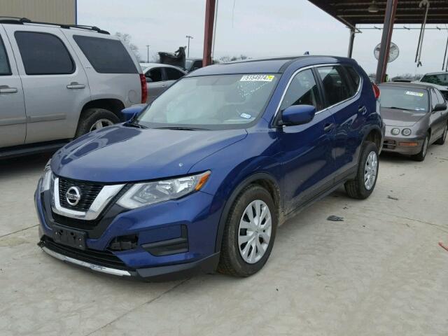 JN8AT2MT7HW134738 - 2017 NISSAN ROGUE S BLUE photo 2