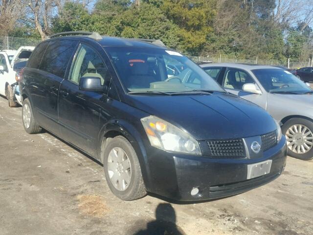 5N1BV28U95N125145 - 2005 NISSAN QUEST S BLACK photo 1