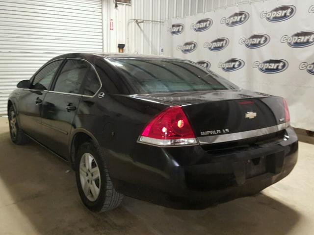 2G1WB55K679172361 - 2007 CHEVROLET IMPALA LS BLACK photo 3