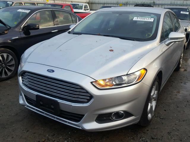 3FA6P0T93GR320431 - 2016 FORD FUSION SE SILVER photo 2