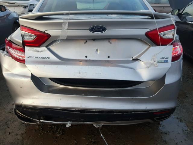 3FA6P0T93GR320431 - 2016 FORD FUSION SE SILVER photo 9