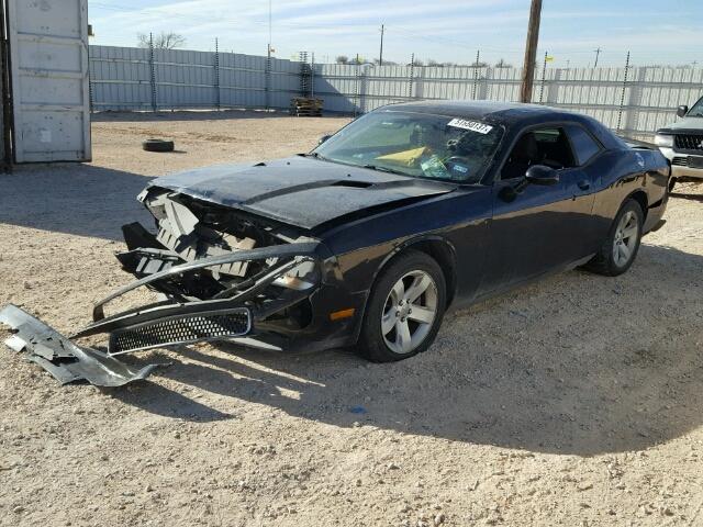 2B3CJ4DGXBH543168 - 2011 DODGE CHALLENGER BLACK photo 2