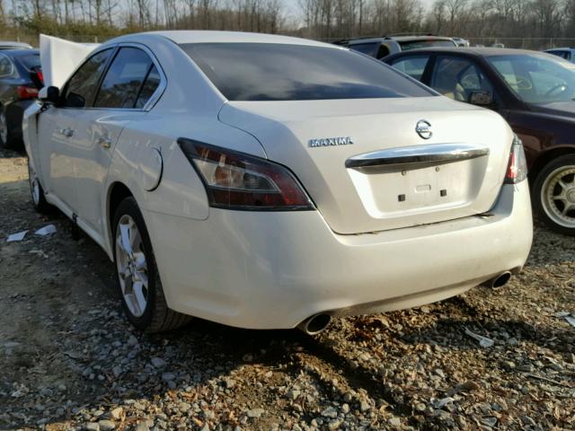 1N4AA5AP0EC448681 - 2014 NISSAN MAXIMA S WHITE photo 3