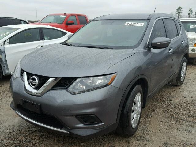 5N1AT2MT7FC908668 - 2015 NISSAN ROGUE S GRAY photo 2