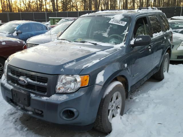 1FMCU5K31AKB10577 - 2010 FORD ESCAPE HYB BLUE photo 2