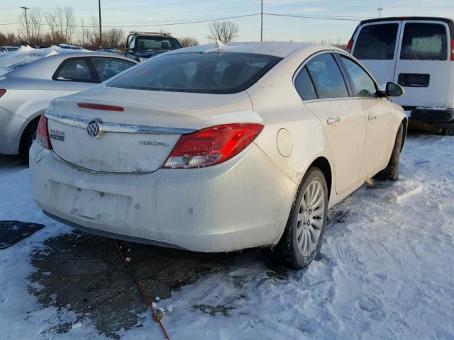 2G4GS5EK9C9148122 - 2012 BUICK REGAL PREM WHITE photo 4