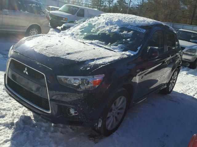 JA4AR4AU9BZ016998 - 2011 MITSUBISHI OUTLANDER BLUE photo 2