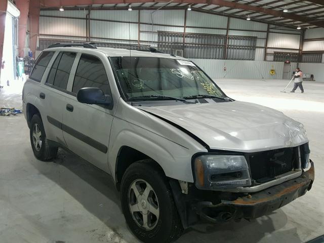 1GNDS13S752372419 - 2005 CHEVROLET TRAILBLAZE SILVER photo 1